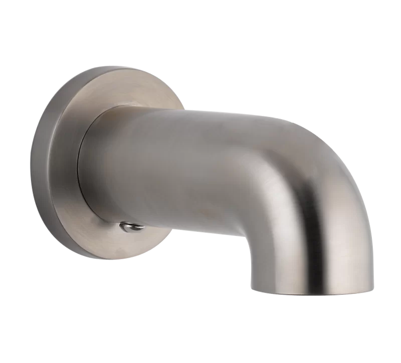 Contemporary Stainless Steel Wall Mounted Tub Spout Trim 7" Reach
