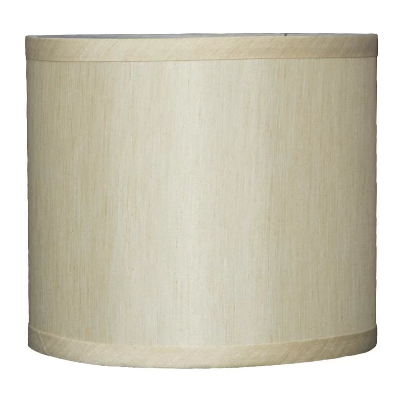 Luxurious Cream Silk Drum Lamp Shade 14" Diameter