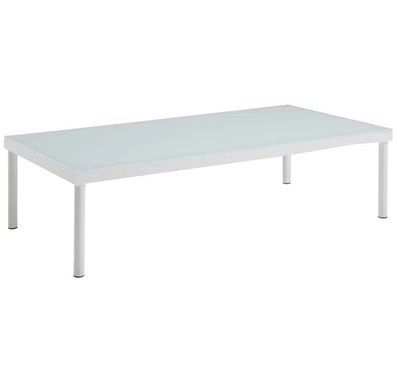 Harmony 5-Piece White Beige Aluminum Outdoor Sectional Sofa Set