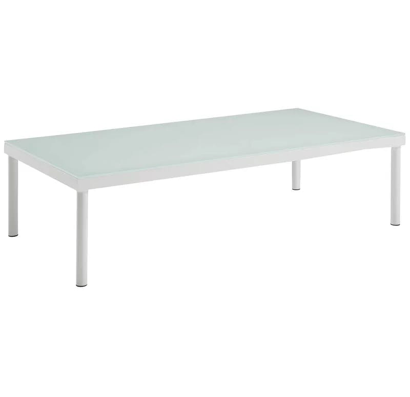 Harmony 5-Piece White & Gray Aluminum Outdoor Sectional Sofa Set