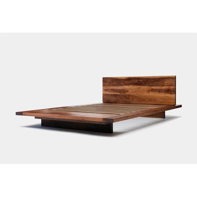 ARTLESS SQ Queen Platform Bed with Wood Frame