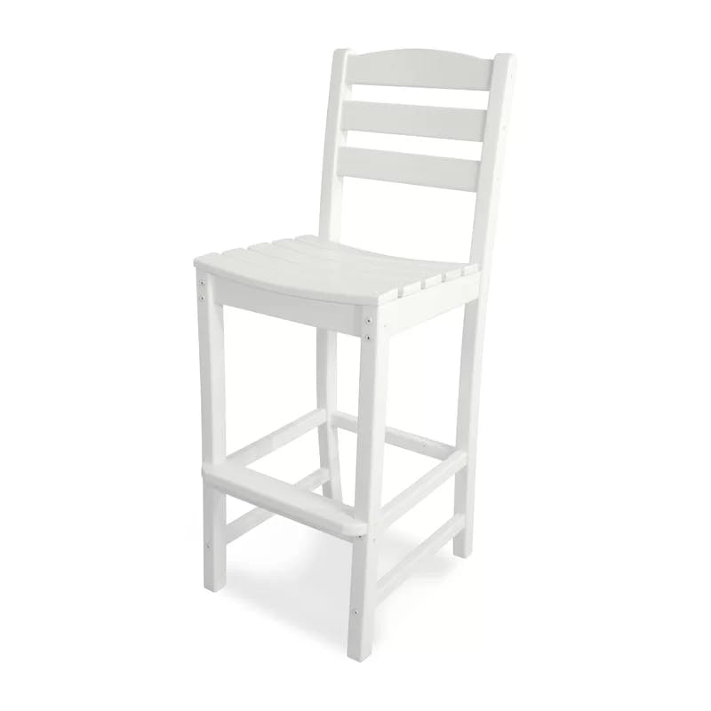 Eco-Friendly Modern White Recycled Plastic Outdoor Bar Stool