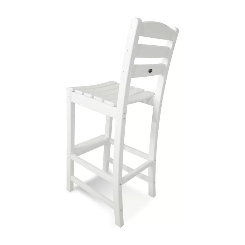 Eco-Friendly Modern White Recycled Plastic Outdoor Bar Stool