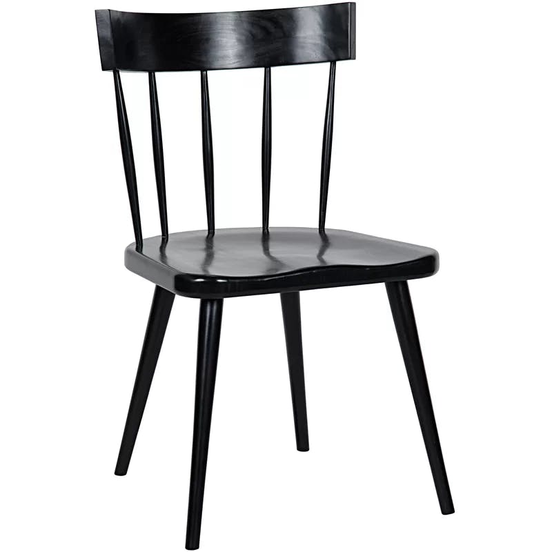 Esme Classic Windsor Back Side Chair in Hand-Rubbed Black