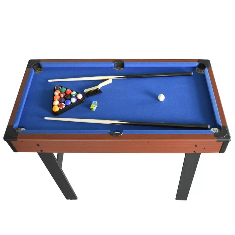 Triad Compact 48" Blue Multi-Game Table with Billiards, Hockey, and Table Tennis