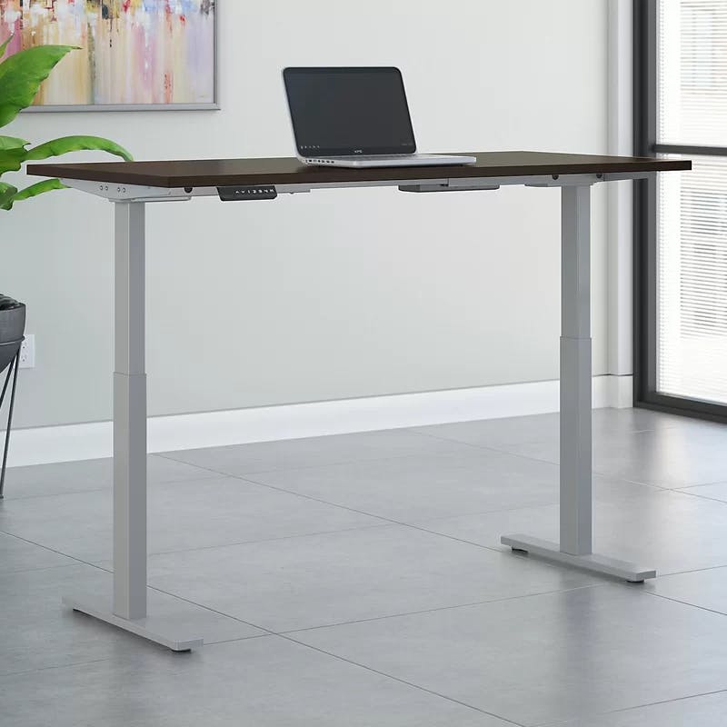 Elevate 72W White Thermally Fused Laminate Electric Standing Desk