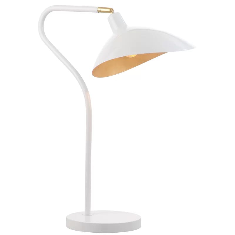 Contemporary White Adjustable Desk Lamp for Kids' Nursery