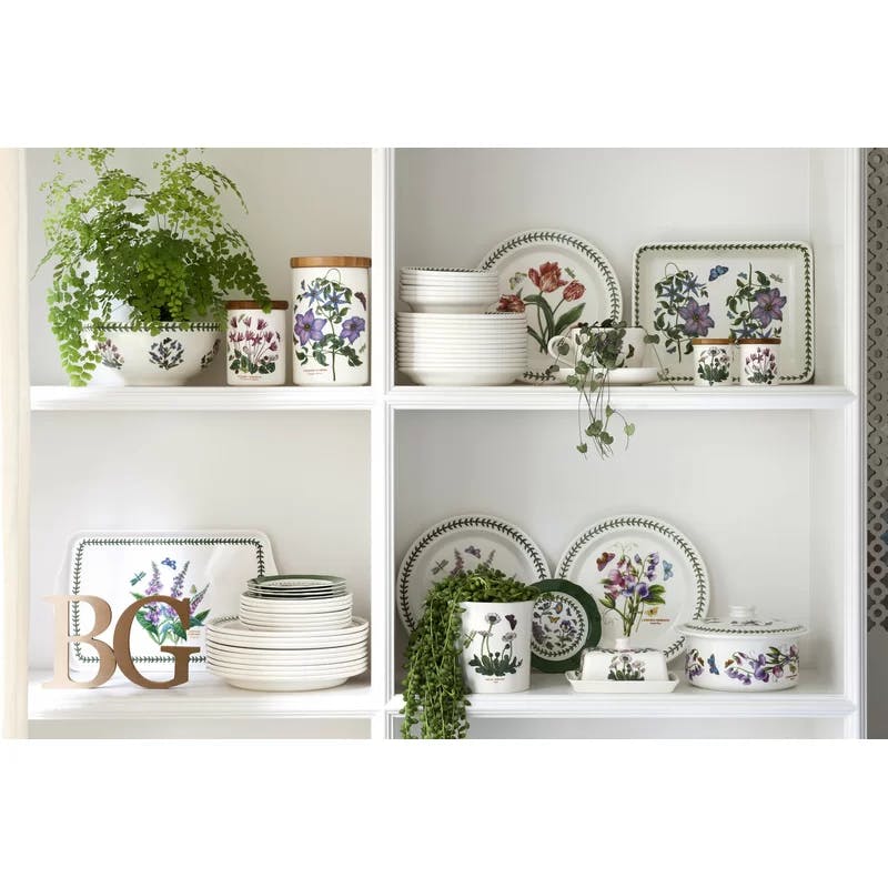 Modern Rectangular Painted Dinnerware Set for Special Occasions
