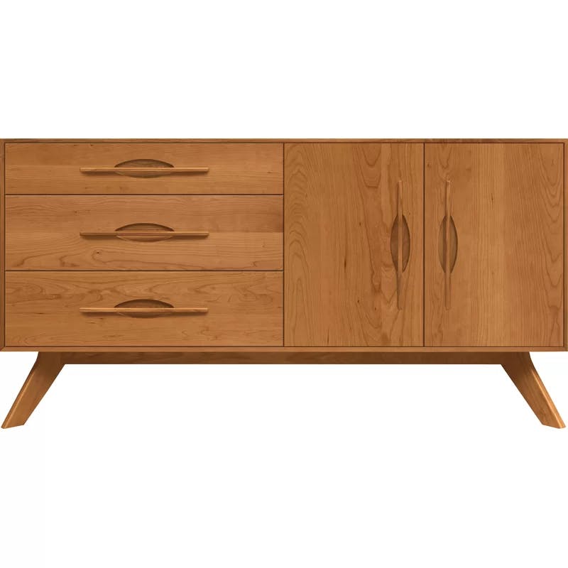 Audrey 66'' Natural Cherry Solid Wood Sideboard