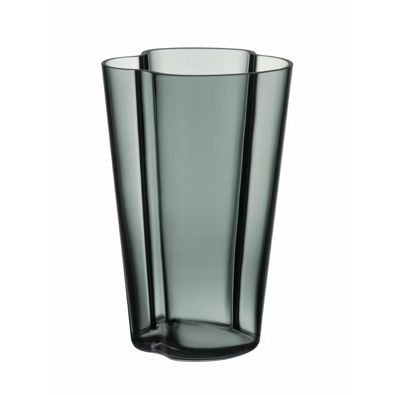 Aalto Inspired 8.66" Wavy Glass Bouquet Vase