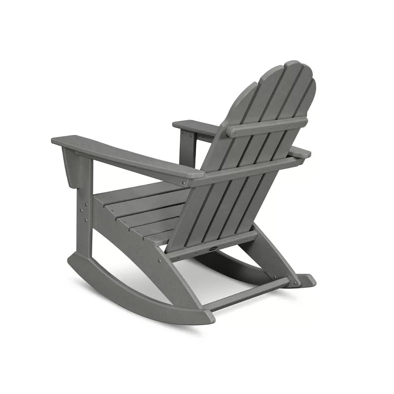 Slate Gray Vineyard Adirondack POLYWOOD Rocking Chair