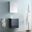 Valencia 20" Glossy Gray Wall-Mounted Vanity Set with Medicine Cabinet