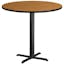 Contemporary 42" Round Natural Laminate Bar Height Table