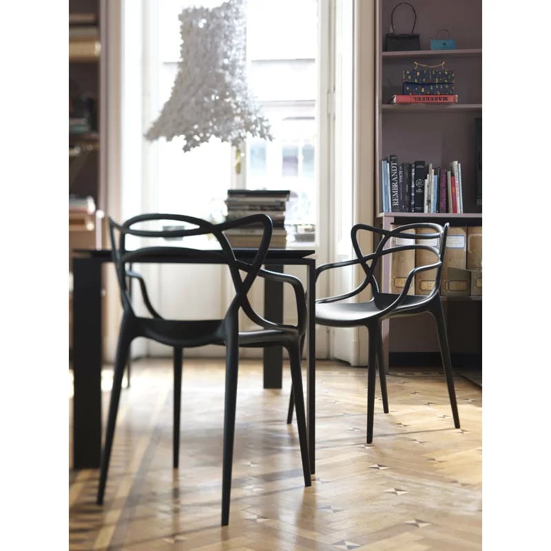 Masters Fusion Tribute Black Stackable Chair by Philippe Starck