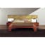 Wynd Queen High Gloss Gold Upholstered Platform Bed with Lighted Headboard