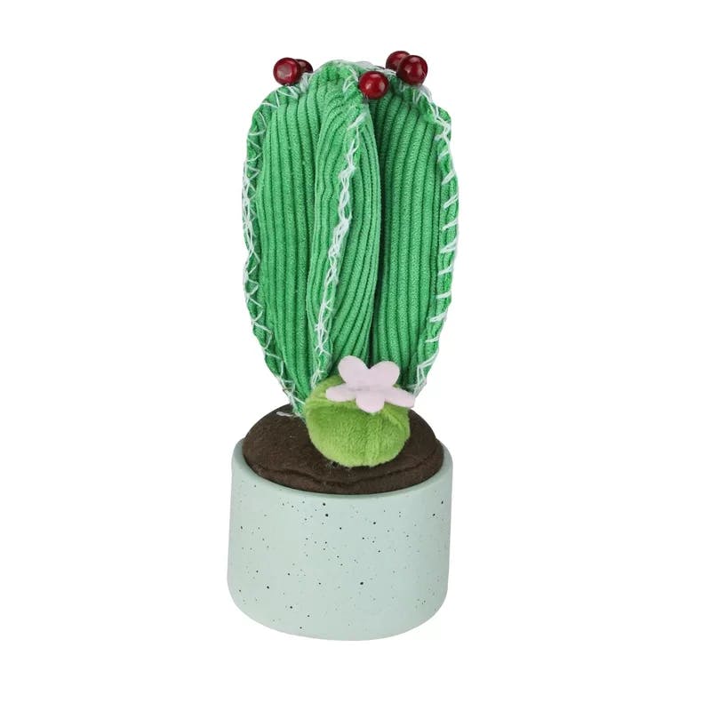 Southwestern Charm 7" Silk Cactus in Gray Plastic Pot