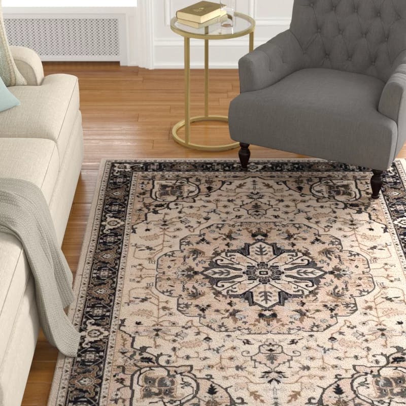 Elysian Bliss Blue 9' x 12' Hand-Knotted Easy Care Area Rug
