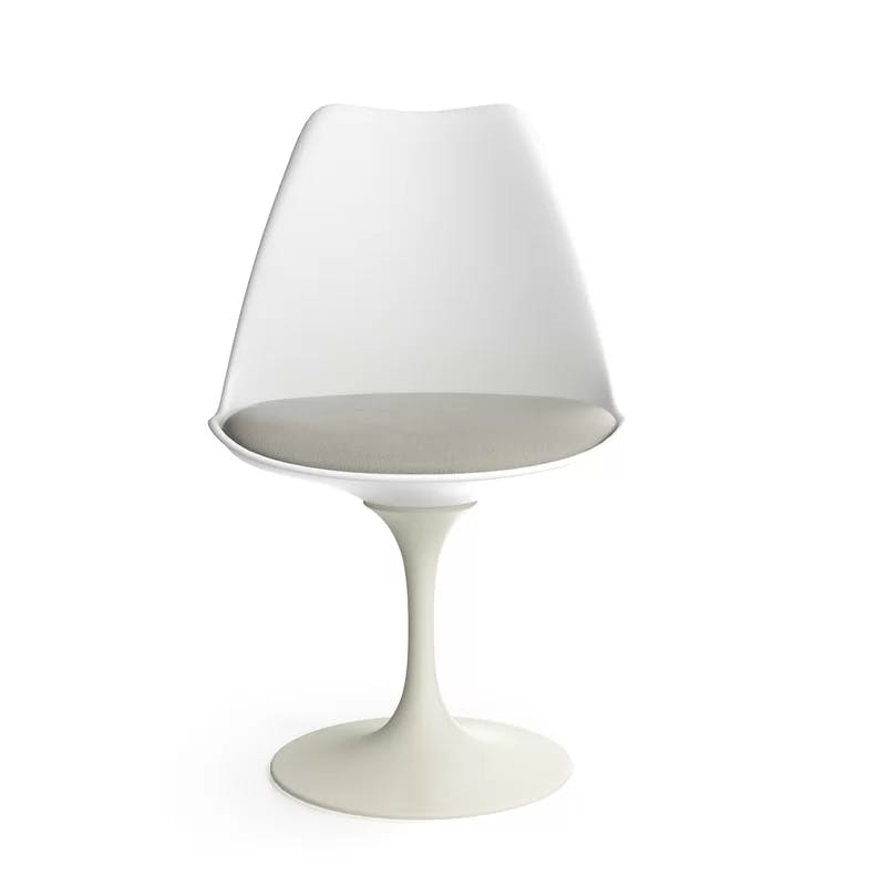 Lippa Modern Classic Gray Plastic Swivel Side Chair