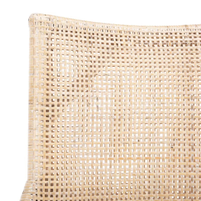 Donatella Transitional Natural White Wash Rattan Armchair with Cushion