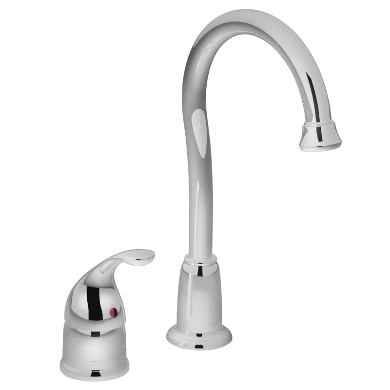 Elegant Chrome 11" High-Arc Bar/Prep Faucet with Swing Function