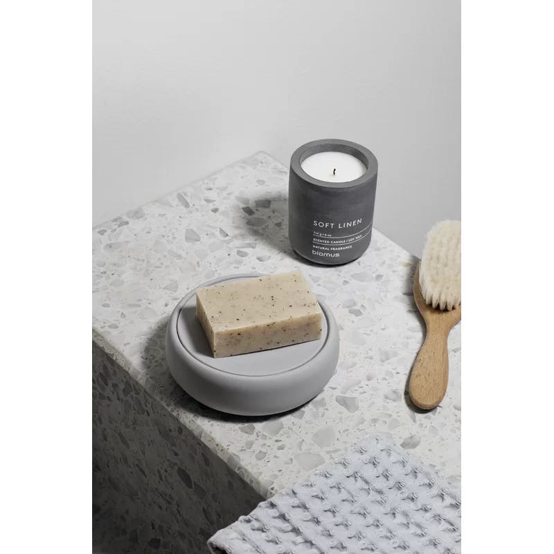 Sono Silk Matte Ceramic & Silicone Bathroom Storage Box