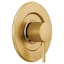 Modern Brushed Gold Wall-Mounted Lever Shower Handle Trim