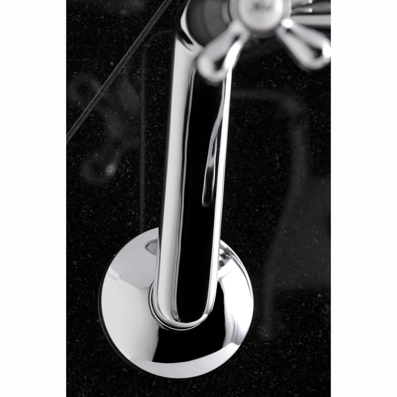 Elegant Polished Chrome Clawfoot Tub Faucet with Hand Shower