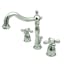 Heritage Glamour Polished Chrome 8-inch Widespread Bathroom Faucet