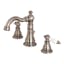 Elegant Black Stainless 8" Widespread Traditional Bathroom Faucet