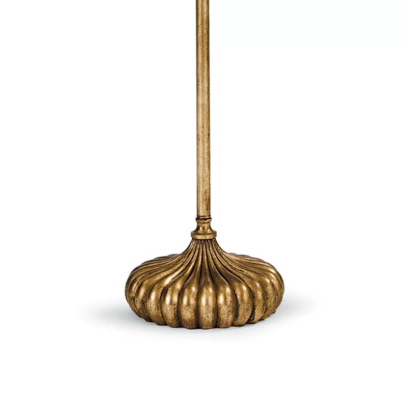 Regina Andrew Clove Stem Antique Gold Leaf 2-Light Floor Lamp