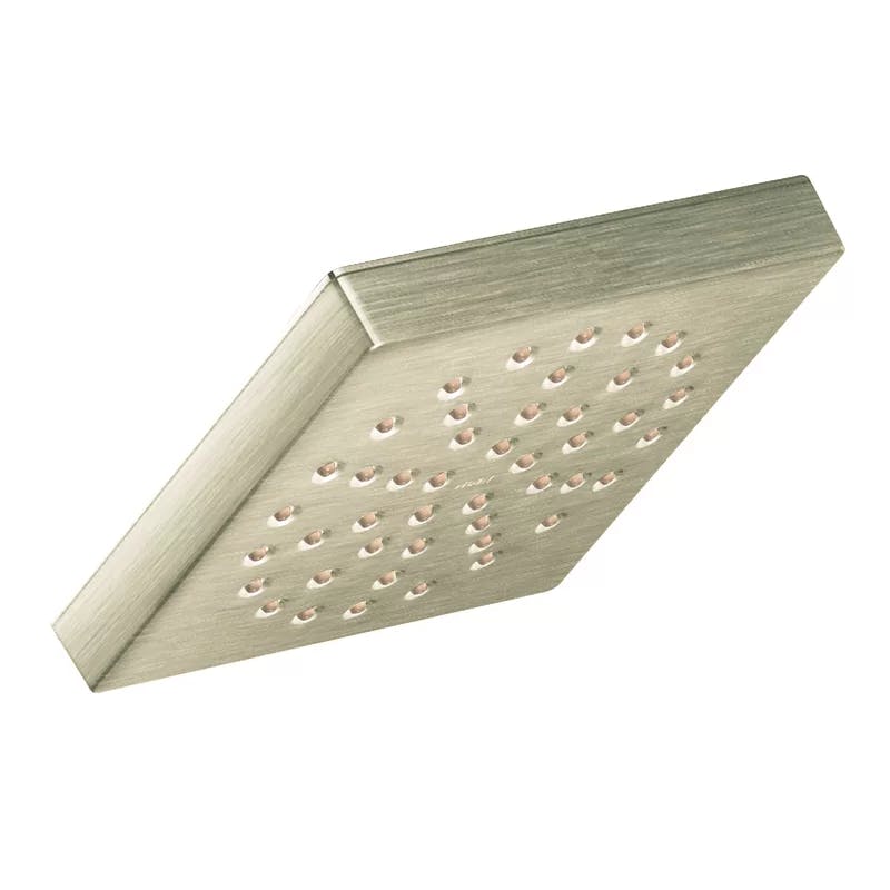 Rainfall Elegance 6'' Square Brushed Nickel Wall-Mounted Shower Head