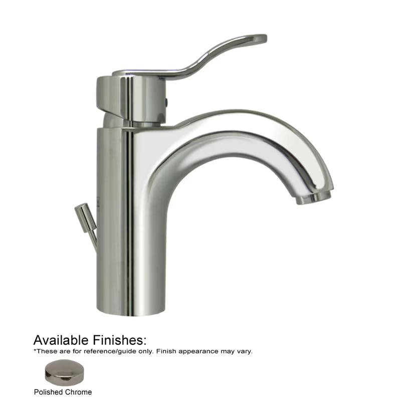Wavehaus 7.5" Polished Chrome Single-Hole Bathroom Faucet