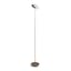 Royyo Adjustable 45.5'' Silver and Oiled Walnut LED Floor Lamp