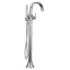 Doux Chrome Single-Handle Freestanding Tub Filler with Handshower