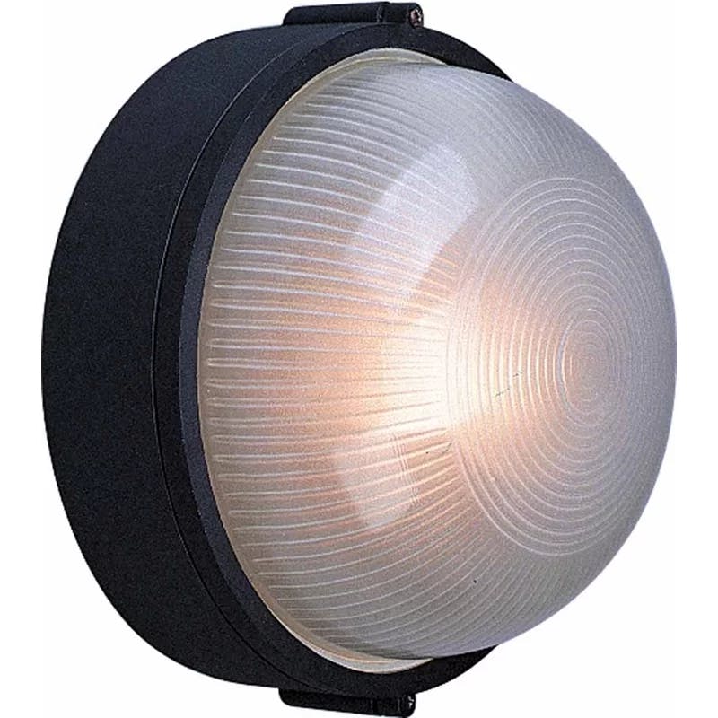 Volume Lighting Cast Aluminum 10" Black Outdoor Bulkhead Light