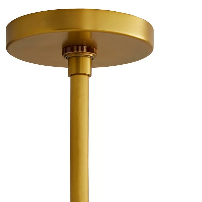 Heritage Brass 19.5" Drum Semi-Flush Mount with Acrylic Diffuser