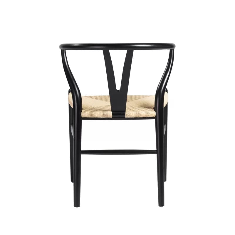 Fairbanks Black/Natural Wood Windsor Back Side Chair