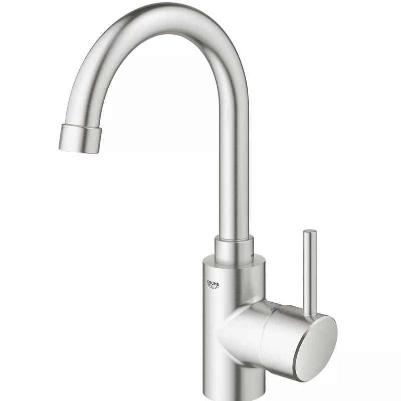 Sleek Stainless Steel Modern Kitchen Faucet with 360° Swivel