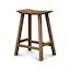 Eco-Friendly Teak 24.75" Counter Stool with Stainless Steel Hardware