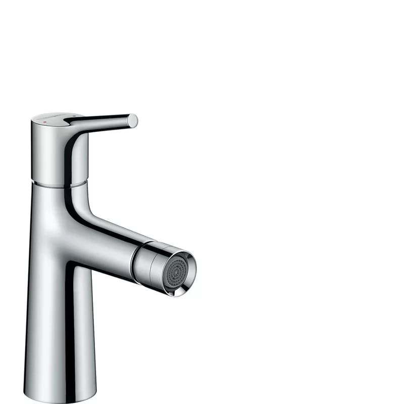 Elegance Chrome Single-Hole Bidet Faucet with Pull Down Sprayer