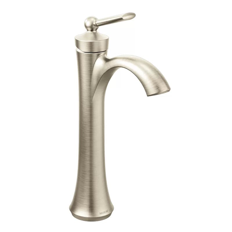 Elegant Distressed Bronze High Arc Vessel Bathroom Faucet