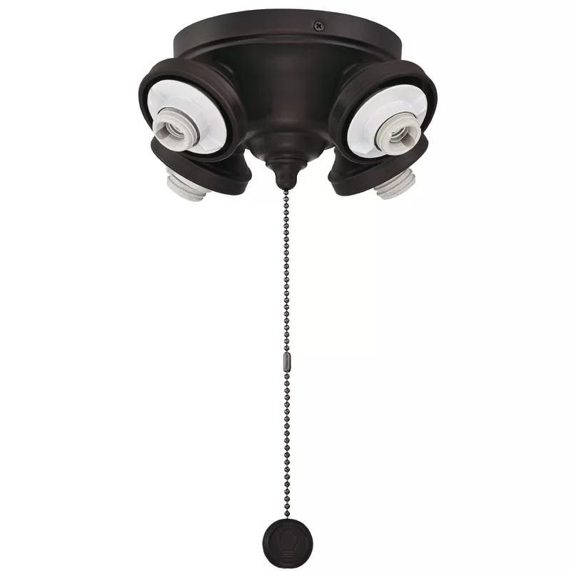 Palisade Dark Bronze 4-Light LED Ceiling Fan Light Kit