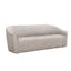 Bungalow Chenille Tufted Flared Arm Sofa in Wood Finish
