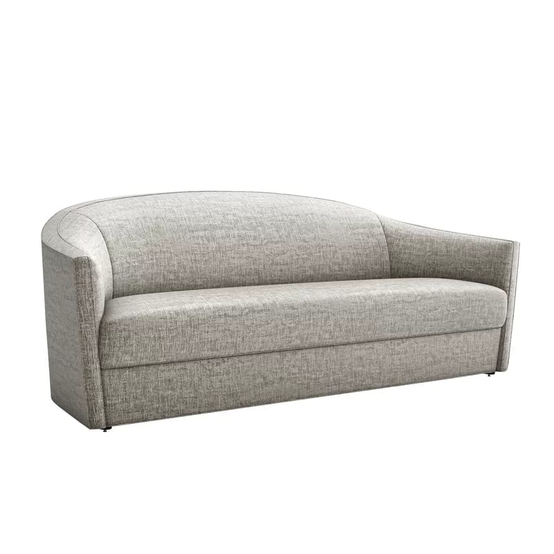 Turin 99'' Plush Feather-Filled Neutral Upholstered Sofa