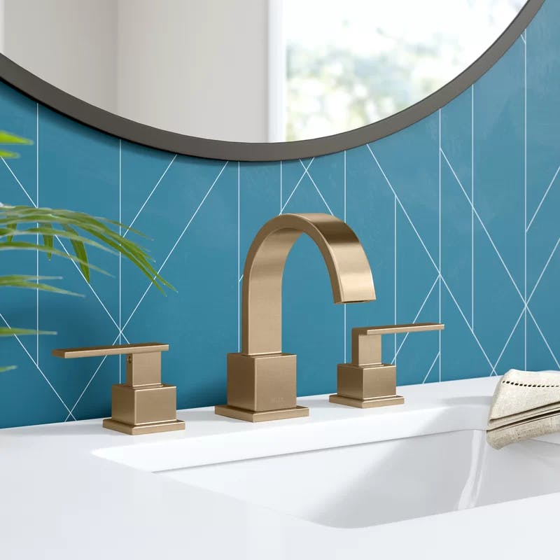 Vero Modern Champagne Bronze 2-Handle Widespread Bathroom Faucet