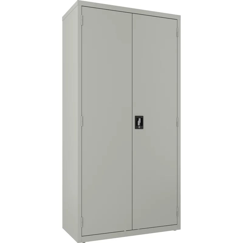 Contemporary Fortress 74.5" Steel Gray Armoire with Locking Doors