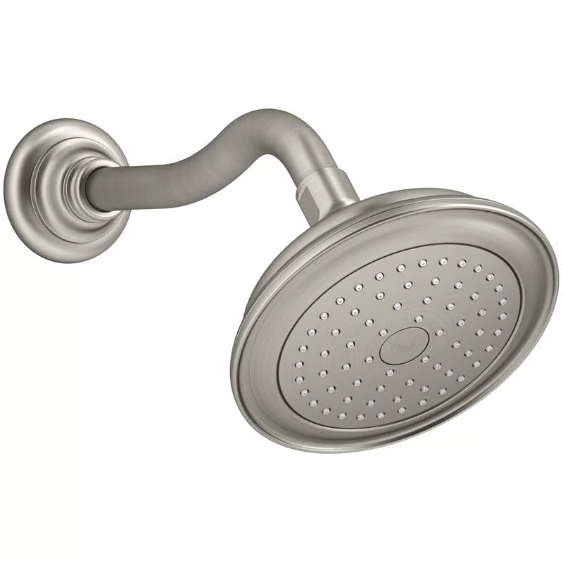 Artifacts Elegance Wall-Mounted Shower Head in Vibrant Brushed Nickel
