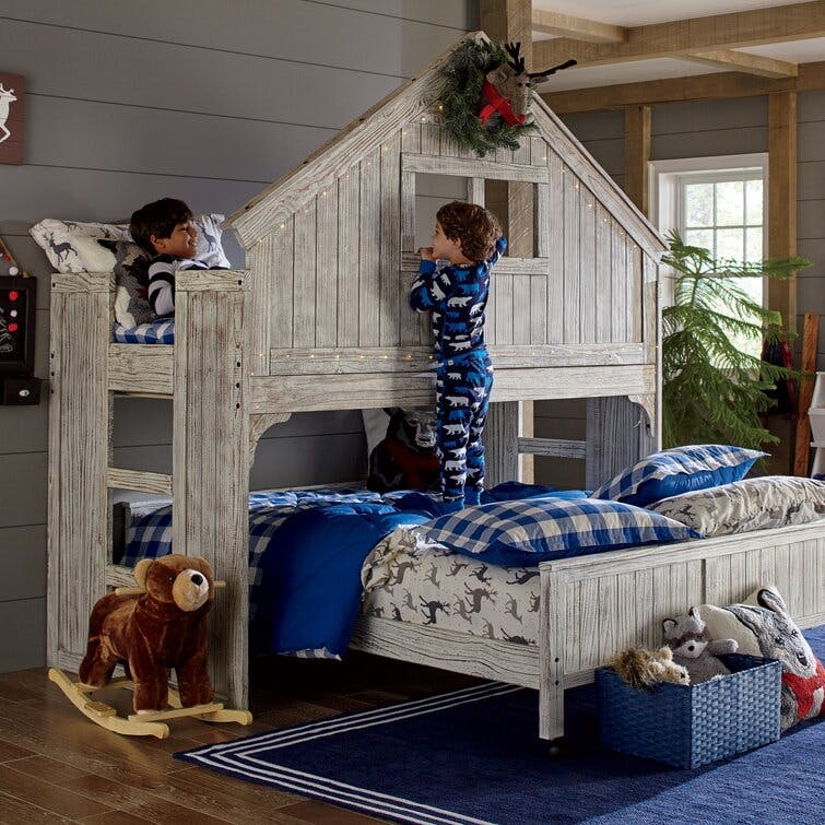 Twin Over Full Solid Wood Standard Bunk Bed by Birch Lane™