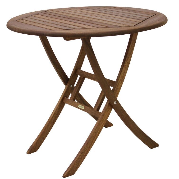 Suki Folding Solid Wood Bistro Table