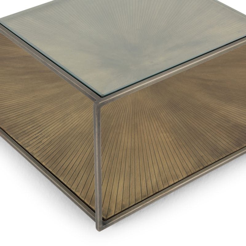 Array Square Coffee Table with Shelf